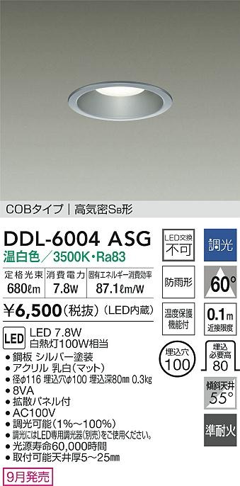 DDL-6004ASG _CR[ p_ECg Vo[ 100 LED F  gU