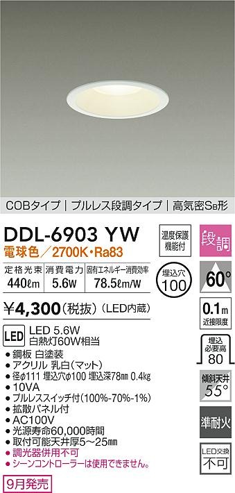 DDL-6903YW _CR[ _ECg vXXCb`t zCg 100 LED dF i gU