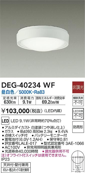 DEG-40234WF _CR[ pU zCg LED(F)