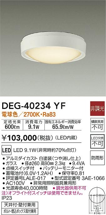 DEG-40234YF _CR[ pU zCg LED(dF)