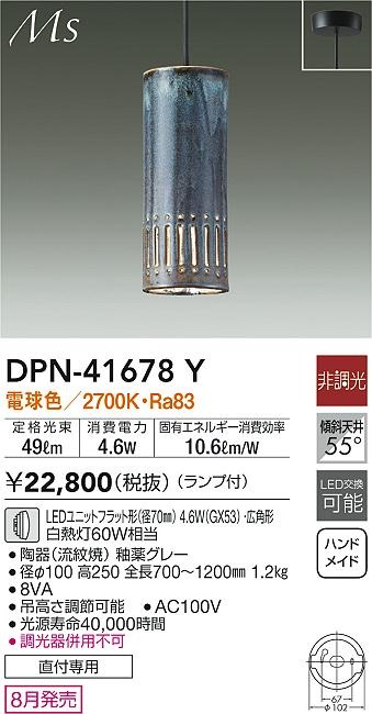 DPN-41678Y _CR[ ay_gCg O[  LED(dF)