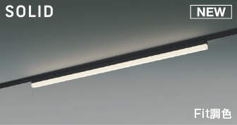 AH53873 コイズミ 配線ダクト レール用ベースライト ブラック L1200 LED Fit調色 調光