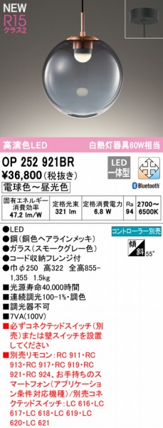 OP252921BR I[fbN y_gCg O[ 250 LED F  Bluetooth