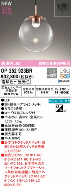 OP252923BR I[fbN y_gCg NA 250 LED F  Bluetooth