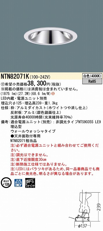NTN82071K pi\jbN OAX_ECg zCg LED(F) EH[EHbV[