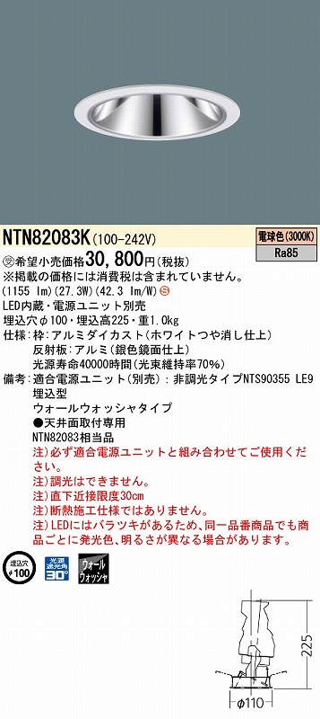 NTN82083K pi\jbN OAX_ECg zCg LED(dF) EH[EHbV[