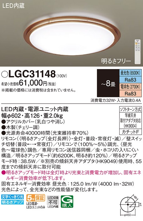 LGC31148 pi\jbN V[OCg `F[ LED F  `8 (LGBZ1561 pi)