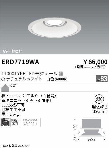 ERD7719WA Ɩ x[X_ECg  250 LED(F) gU