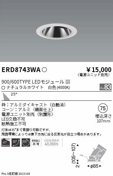 ERD8743WA Ɩ OAXjo[T_ECg  LED(F)
