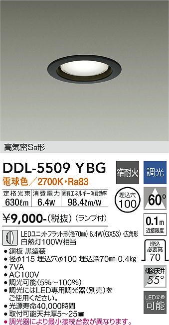 DDL-5509YBG _CR[ _ECg  100 LED dF  gU