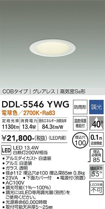 DDL-5546YWG _CR[ _ECg(pp)  100 LED dF i Lp
