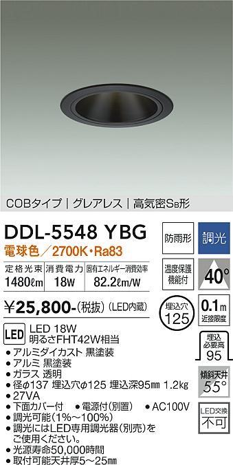 DDL-5548YBG _CR[ _ECg(pp)  125 LED dF  Lp