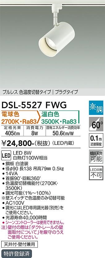 DSL-5527FWG _CR[ [pX|bgCg  LED Fؑ  gU