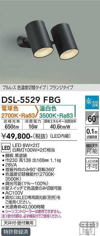 DSL-5529FBG _CR[ X|bgCg  2 LED Fؑ  gU
