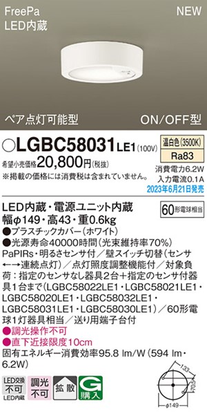 LGBC58031LE1 pi\jbN ^V[OCg zCg LEDiFj ZT[t gU