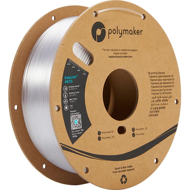 y[J[z Polymaker 3Dv^[ptBg PolyLite PETG a1.75mm 1000g O[ PB01011