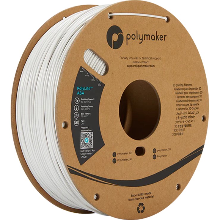 y[J[z Polymaker 3Dv^[ptBg PolyLite ASA a1.75mm 1000g zCg PF01002