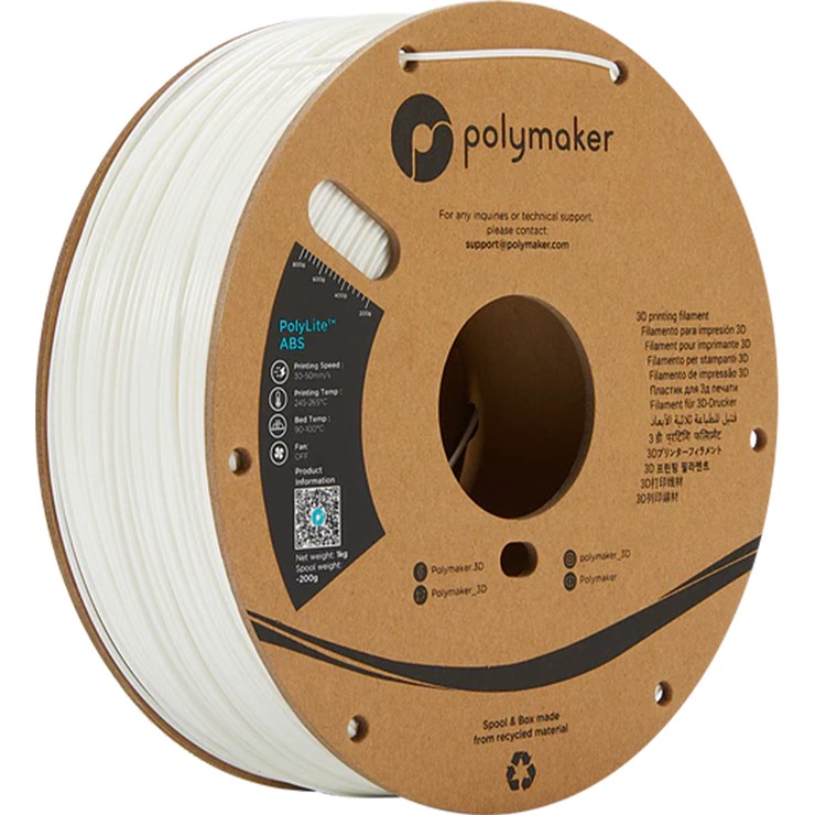 y[J[z Polymaker 3Dv^[ptBg PolyLite ABS a1.75mm 1000g zCg PE01002