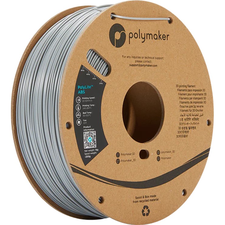 y[J[z Polymaker 3Dv^[ptBg PolyLite ABS a1.75mm 1000g O[ PE01003