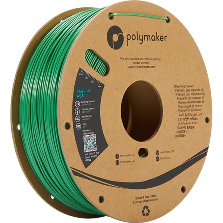 y[J[z Polymaker 3Dv^[ptBg PolyLite ABS a1.75mm 1000g O[ PE01005
