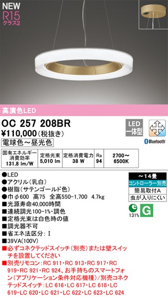 OC257208BR I[fbN y_g S[h 600 LED F  Bluetooth