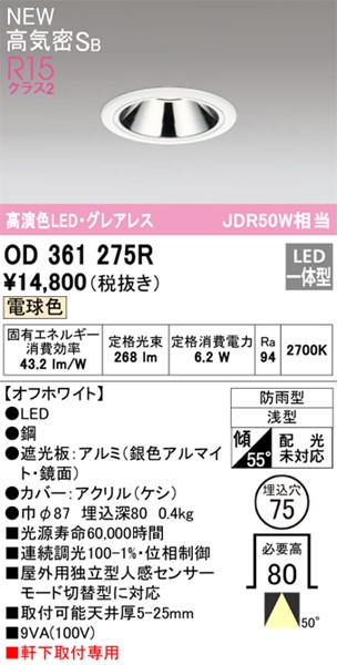 OD361275R I[fbN p_ECg 75 LED(dF) (OD361275 ֕i)