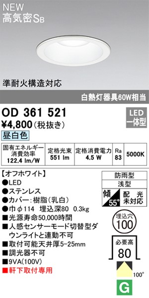 OD361521 I[fbN p_ECg zCg 100 LED(F)