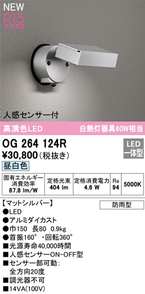 OG264124R I[fbN OpX|bgCg Vo[ LED(F) ZT[t