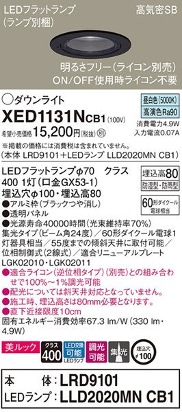 XED1131NCB1 pi\jbN p_ECg ubN 100 LED F  W