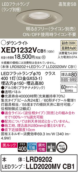 XED1232VCB1 pi\jbN p_ECg v`i 150 LED F  W
