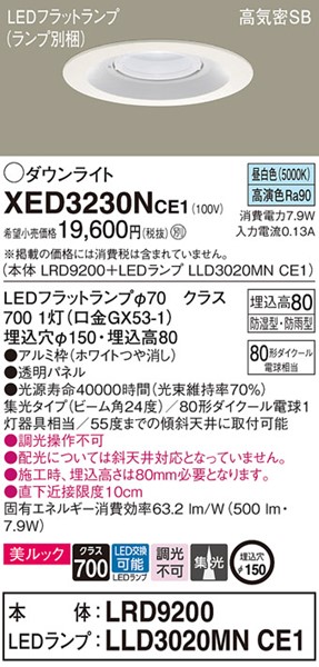 XED3230NCE1 pi\jbN p_ECg zCg 150 LEDiFj W