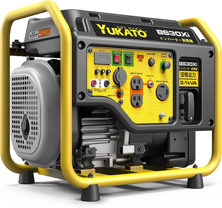 【メーカー直送】 BS30Xi YUKATO インバーター発電機 オープン型 3.1kVA ユカト 低騒音 キャンプ DIY 移動販売 建設作業