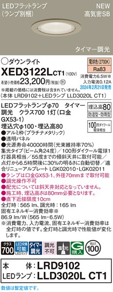 XED3122LCT1 pi\jbN p_ECg 100 v`i LED dF ^C}[