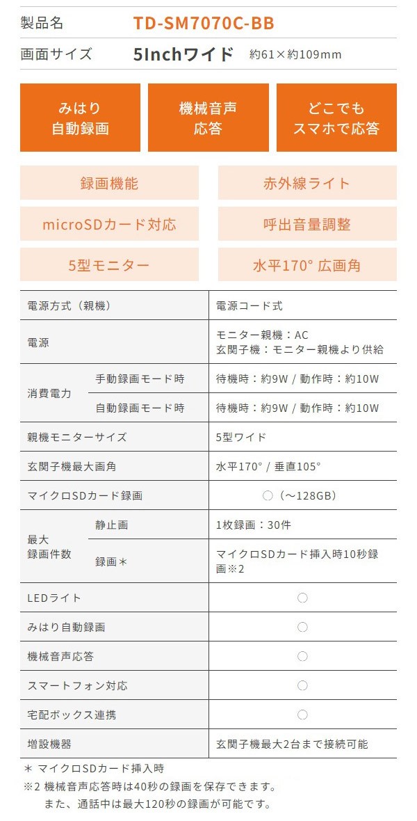 TD-SM7070C-BB ACXI[} erhAz dR[h ubN 5C`j^ X}zΉ q@݉