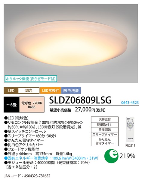 SLDZ06809LSG z^NX V[OCg LED dF i `6