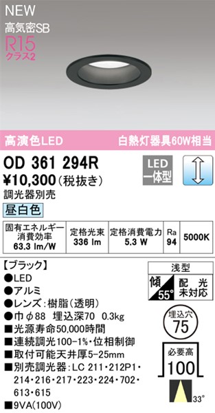 OD361294R I[fbN ^_ECg 75 ubN LED F  p