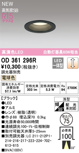 OD361296R I[fbN ^_ECg 75 ubN LED dF  p