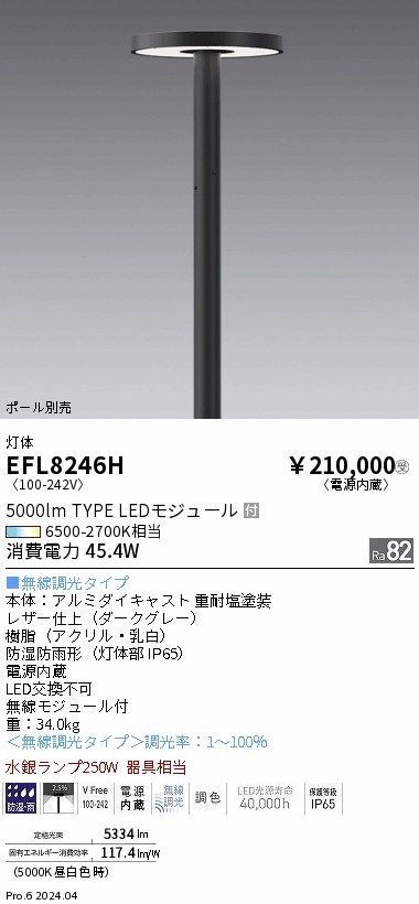 EFL8246H Ɩ |[ O[ LED F Fit (EFL8246H)
