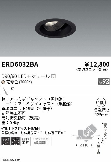 ERD6032BA Ɩ jo[T_ECg 100 ubN LEDidFj p (ERD6032BA)