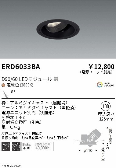 ERD6033BA Ɩ jo[T_ECg 100 ubN LEDidFj p (ERD6033BA)