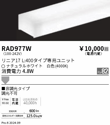 RAD977W Ɩ LEDjbg jA17 L400 zCg LEDiFj gU