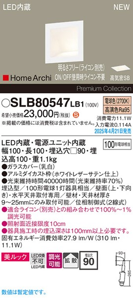 2025N0421F SLB80547LB1 pi\jbN EHbVCg 100~100 zCg LED dF  gU