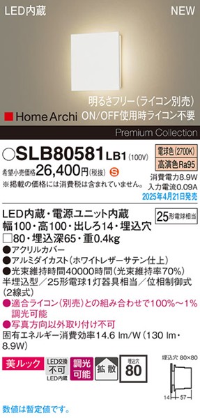 2025N0421F SLB80581LB1 pi\jbN tbguPbgCg 80p zCg LED dF  gU