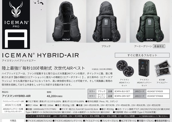 ICMPA-BLV-SET 󒲕 ACX}PRO-AIR ubN YsGOD