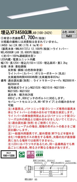 XFX458GUWLA9 pi\jbN x[XCg 40` ʊJ W150 LED F 