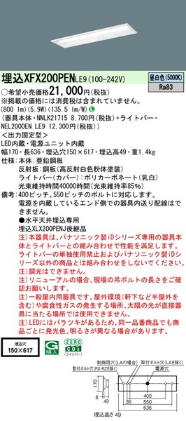 XFX200PENLE9 pi\jbN x[XCg 20` ʊJ W150 LEDiFj