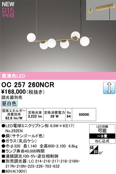 OC257260NCR I[fbN VfA S[h LED F 