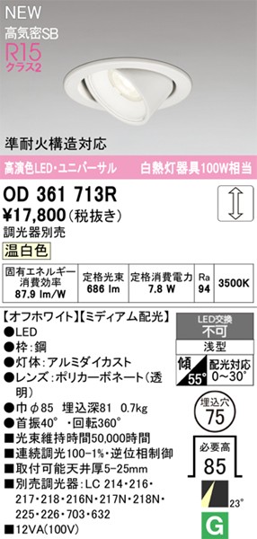 OD361713R I[fbN jo[T_ECg 75 zCg LED F  p