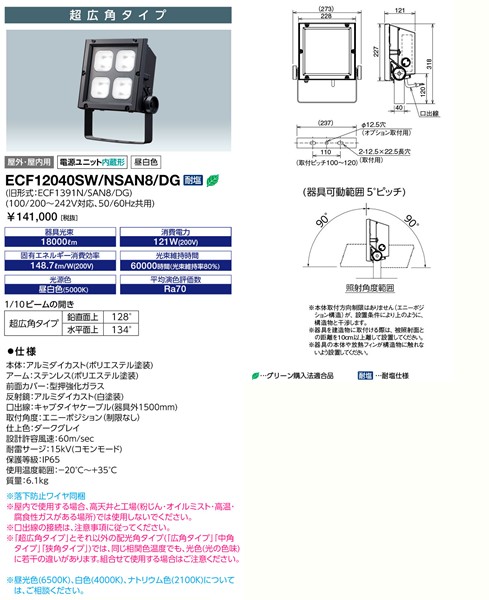 ECF17040W/NSAN2/DG dC  LEDioc FLOOD NEO 170NX 170NX _[NOC LEDiFj Lp