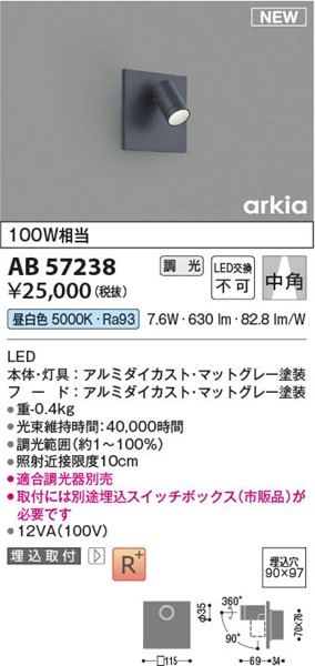 AB57238 RCY~ uPbgCg O[ LED F  p